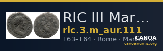 RIC III Marcus Aurelius 111 — CANOA