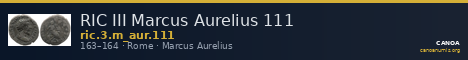 RIC III Marcus Aurelius 111 — CANOA