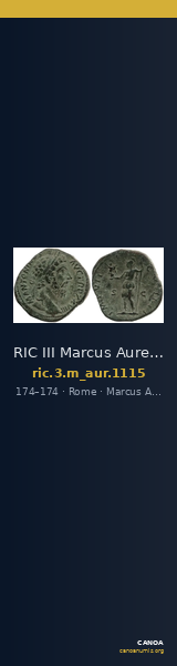 RIC III Marcus Aurelius 1115 — CANOA