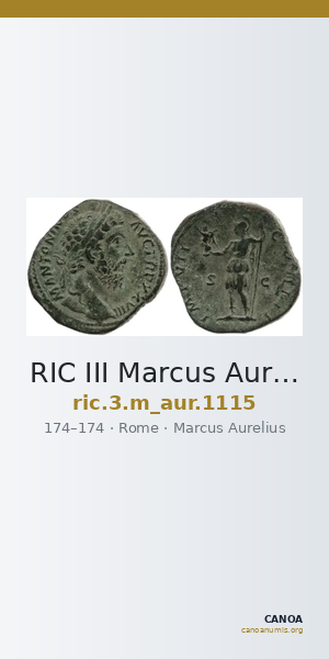 RIC III Marcus Aurelius 1115 — CANOA