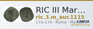 RIC III Marcus Aurelius 1115 — CANOA