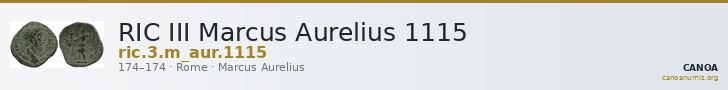 RIC III Marcus Aurelius 1115 — CANOA
