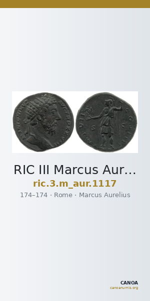 RIC III Marcus Aurelius 1117 — CANOA