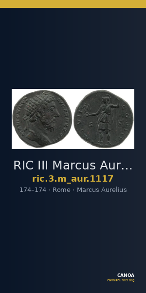 RIC III Marcus Aurelius 1117 — CANOA