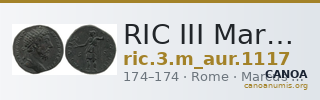 RIC III Marcus Aurelius 1117 — CANOA
