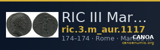 RIC III Marcus Aurelius 1117 — CANOA