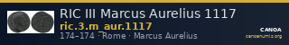RIC III Marcus Aurelius 1117 — CANOA