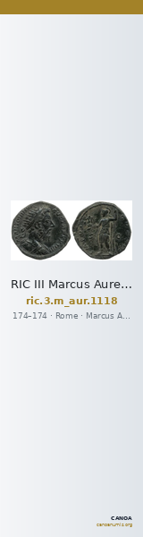 RIC III Marcus Aurelius 1118 — CANOA