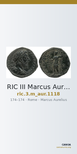 RIC III Marcus Aurelius 1118 — CANOA