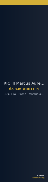 RIC III Marcus Aurelius 1119 — CANOA