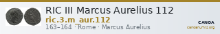 RIC III Marcus Aurelius 112 — CANOA