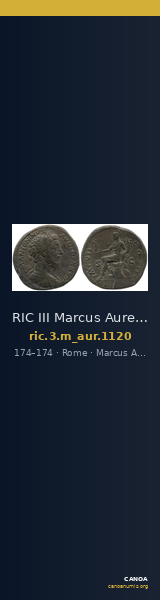 RIC III Marcus Aurelius 1120 — CANOA