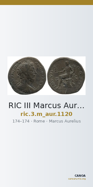 RIC III Marcus Aurelius 1120 — CANOA