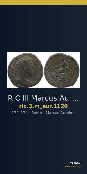 RIC III Marcus Aurelius 1120 — CANOA