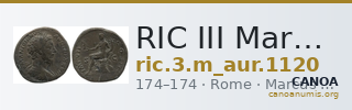 RIC III Marcus Aurelius 1120 — CANOA