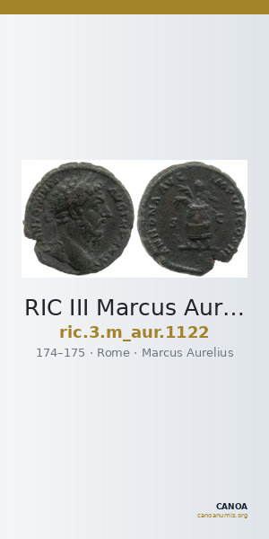 RIC III Marcus Aurelius 1122 — CANOA