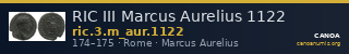 RIC III Marcus Aurelius 1122 — CANOA