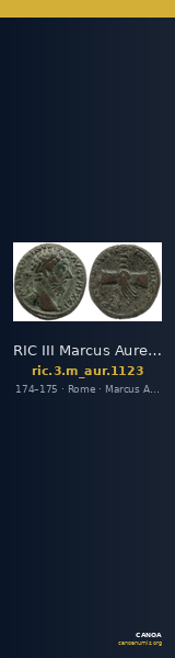 RIC III Marcus Aurelius 1123 — CANOA