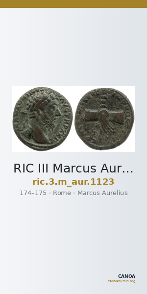 RIC III Marcus Aurelius 1123 — CANOA