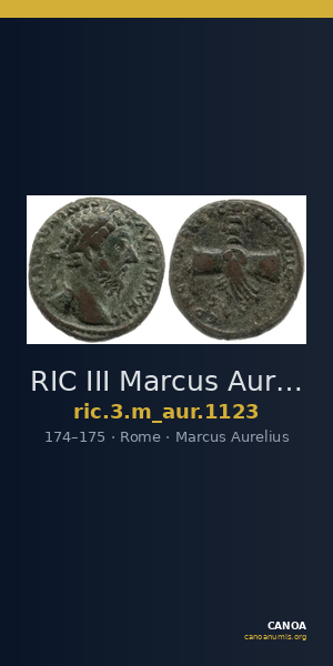 RIC III Marcus Aurelius 1123 — CANOA
