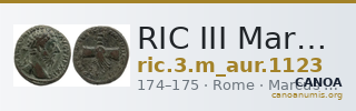 RIC III Marcus Aurelius 1123 — CANOA