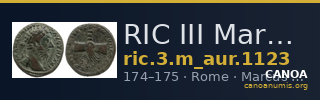 RIC III Marcus Aurelius 1123 — CANOA