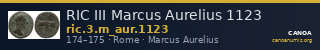 RIC III Marcus Aurelius 1123 — CANOA