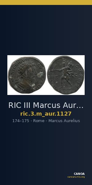 RIC III Marcus Aurelius 1127 — CANOA