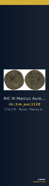RIC III Marcus Aurelius 1128 — CANOA