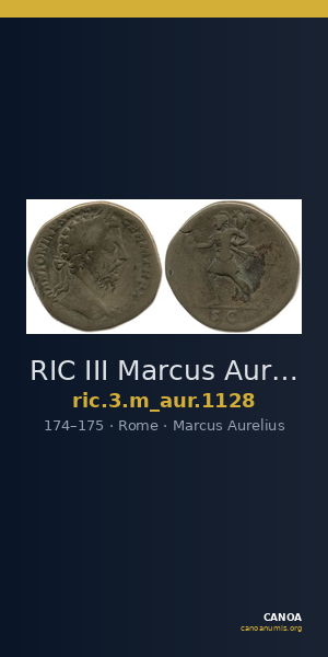 RIC III Marcus Aurelius 1128 — CANOA