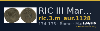 RIC III Marcus Aurelius 1128 — CANOA