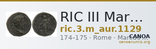 RIC III Marcus Aurelius 1129 — CANOA
