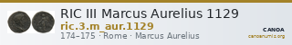 RIC III Marcus Aurelius 1129 — CANOA