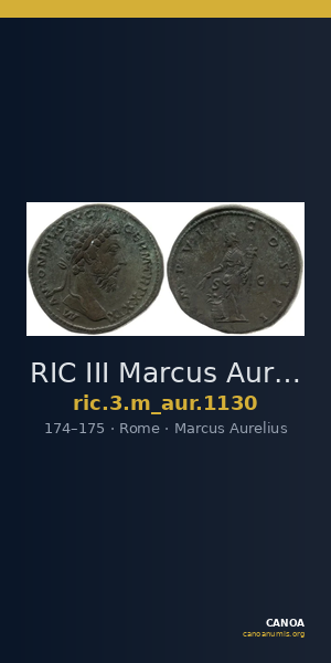 RIC III Marcus Aurelius 1130 — CANOA
