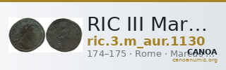 RIC III Marcus Aurelius 1130 — CANOA