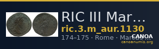 RIC III Marcus Aurelius 1130 — CANOA