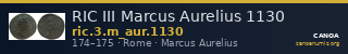 RIC III Marcus Aurelius 1130 — CANOA