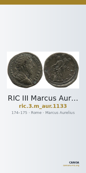 RIC III Marcus Aurelius 1133 — CANOA