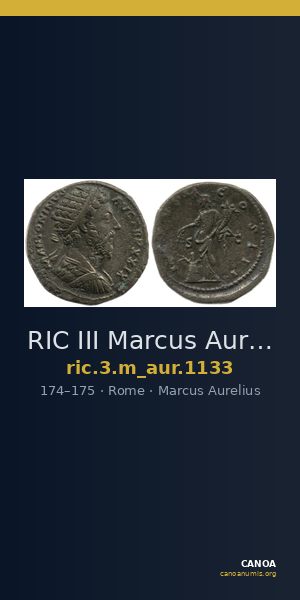 RIC III Marcus Aurelius 1133 — CANOA