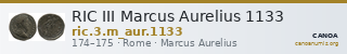 RIC III Marcus Aurelius 1133 — CANOA