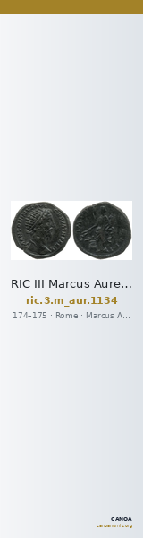 RIC III Marcus Aurelius 1134 — CANOA