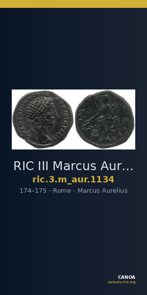 RIC III Marcus Aurelius 1134 — CANOA