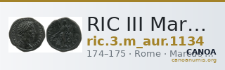 RIC III Marcus Aurelius 1134 — CANOA