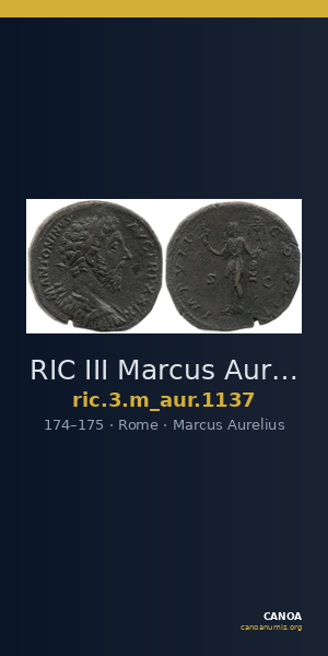 RIC III Marcus Aurelius 1137 — CANOA