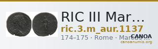 RIC III Marcus Aurelius 1137 — CANOA