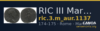 RIC III Marcus Aurelius 1137 — CANOA