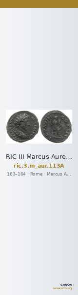 RIC III Marcus Aurelius 113A — CANOA