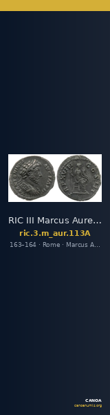 RIC III Marcus Aurelius 113A — CANOA