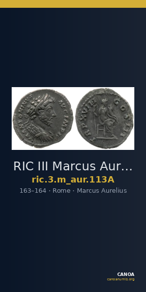 RIC III Marcus Aurelius 113A — CANOA