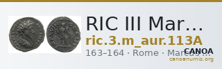 RIC III Marcus Aurelius 113A — CANOA